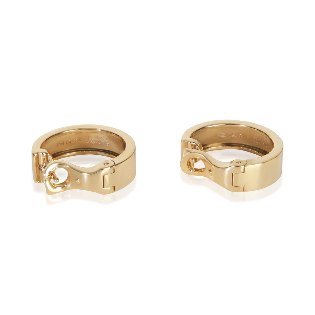 Cartier Yellow Gold Love Classic Model Hoop Earrings 5
