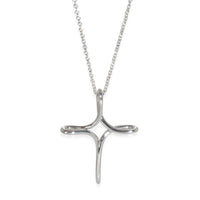 Tiffany & Co. Sterling Silver Elsa Peretti Infinity Cross Pendant