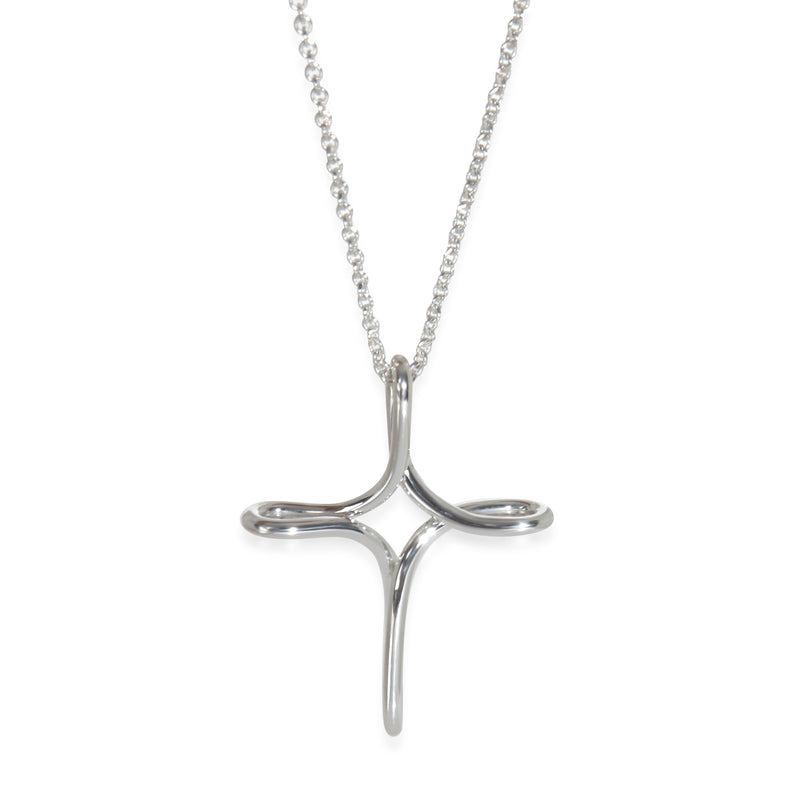 Tiffany & Co. Sterling Silver Elsa Peretti Infinity Cross Pendant
