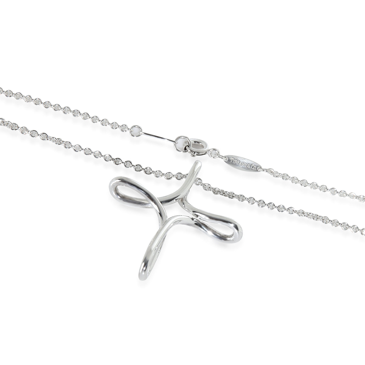 Tiffany & Co. Sterling Silver Elsa Peretti Infinity Cross Pendant