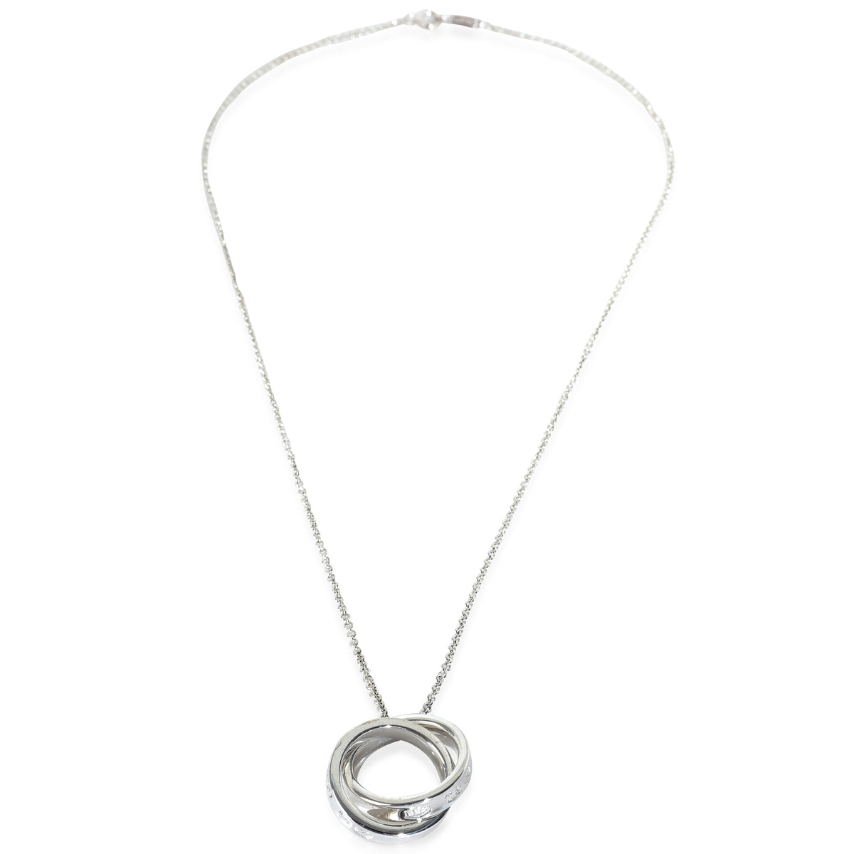 Tiffany & Co. Sterling Silver 1837 Circle Necklace