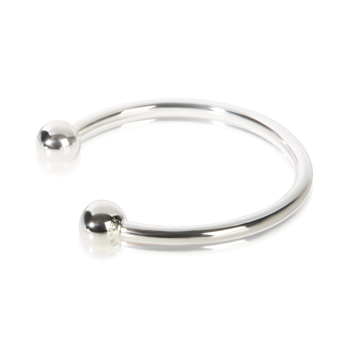 Tiffany & Co. Sterling Silver Wire Ball Cuff Bracelet 2