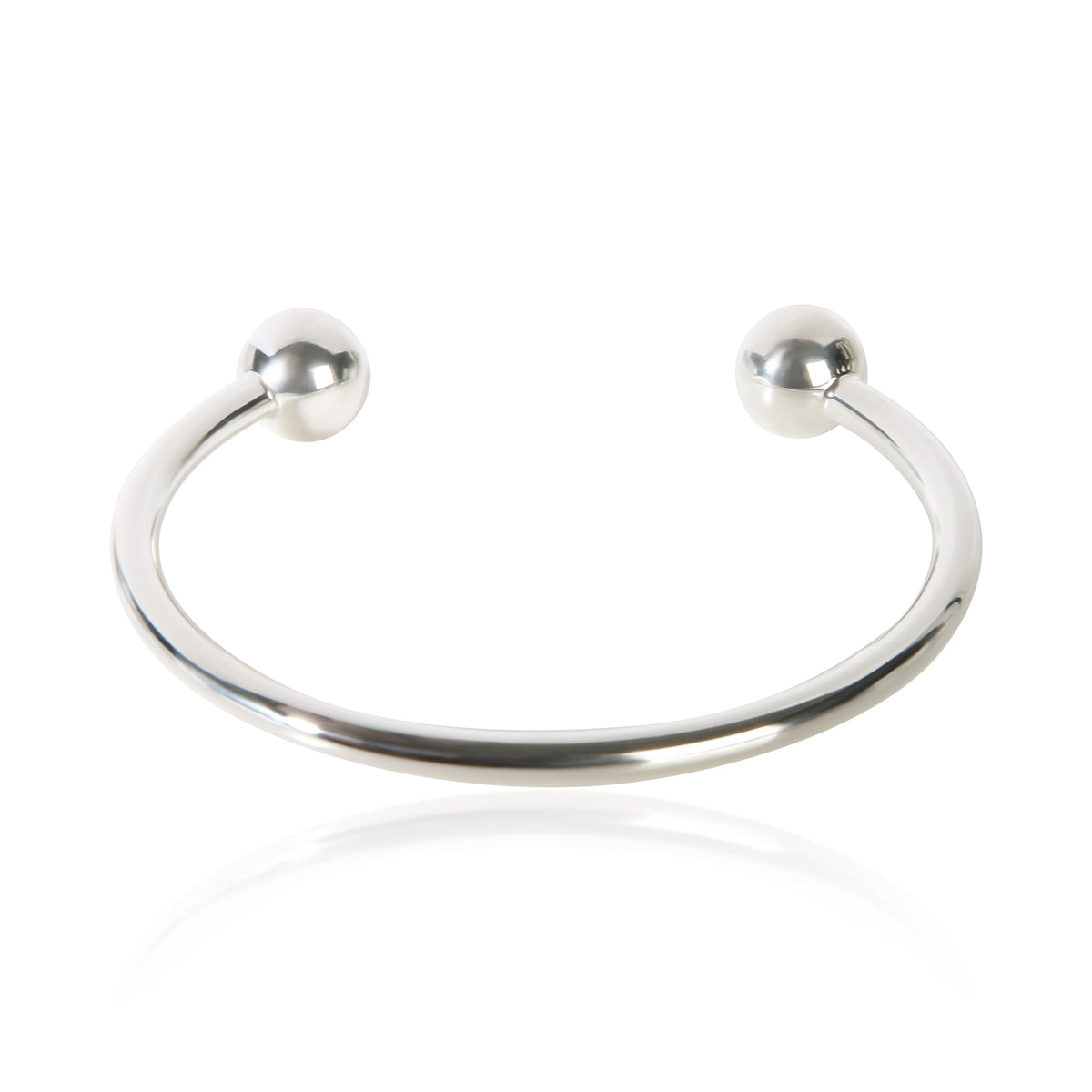 Tiffany & Co. Sterling Silver Wire Ball Cuff Bracelet 3