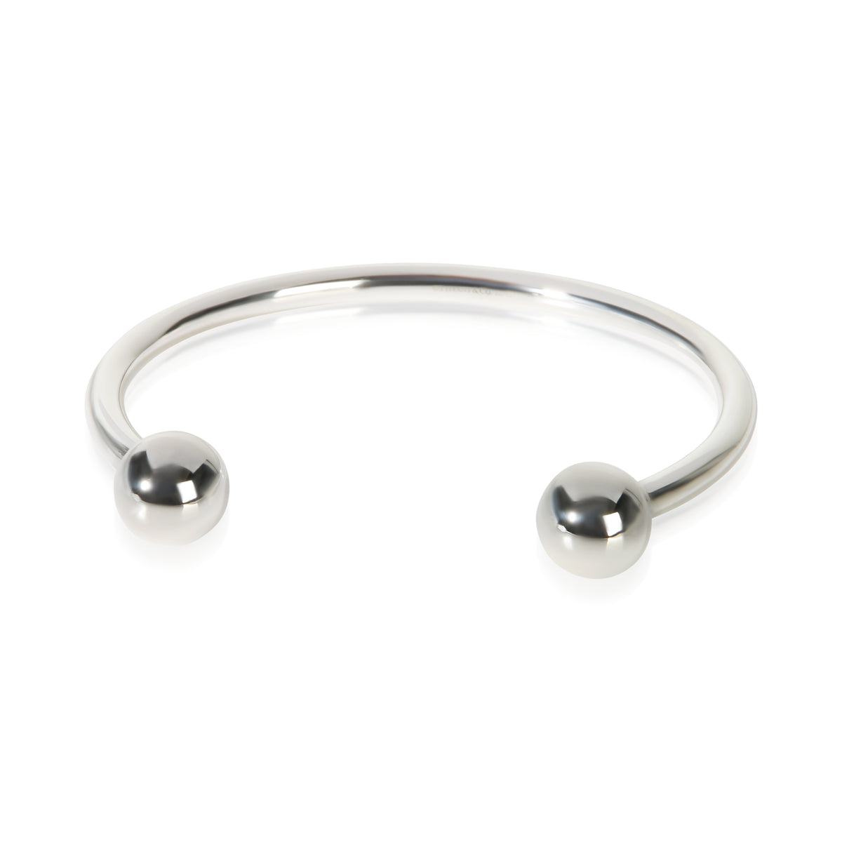 Tiffany & Co. Sterling Silver Wire Ball Cuff Bracelet fv