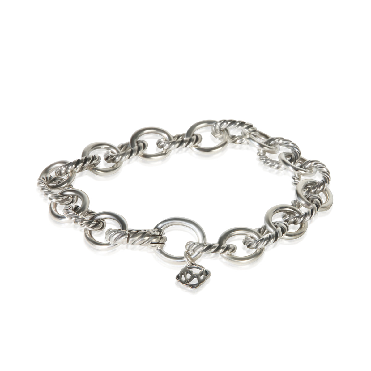 David Yurman Sterling Silver Oval Link Bracelet 3