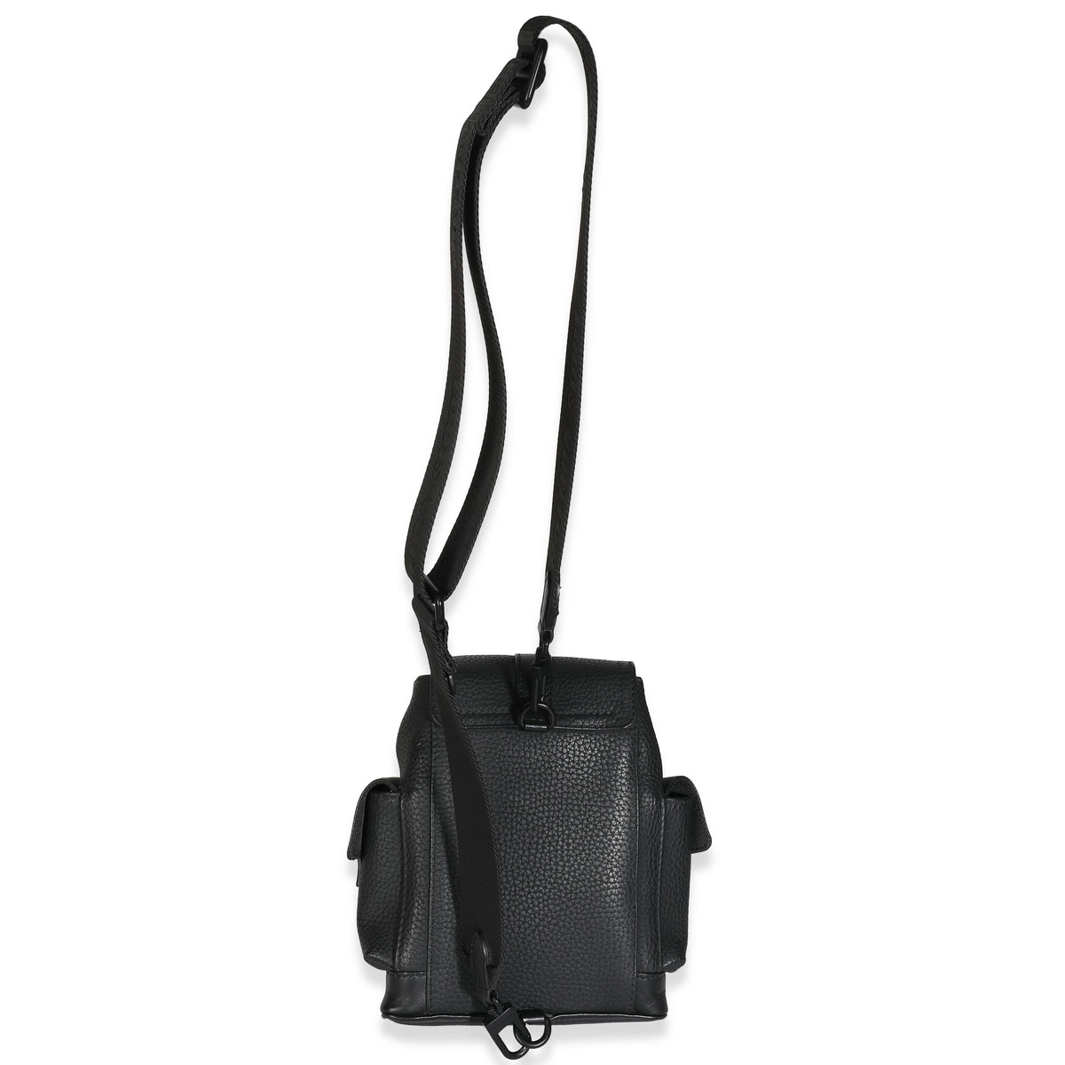 Louis Vuitton Black Taurillon Christopher XS Backpack Handbag stamp