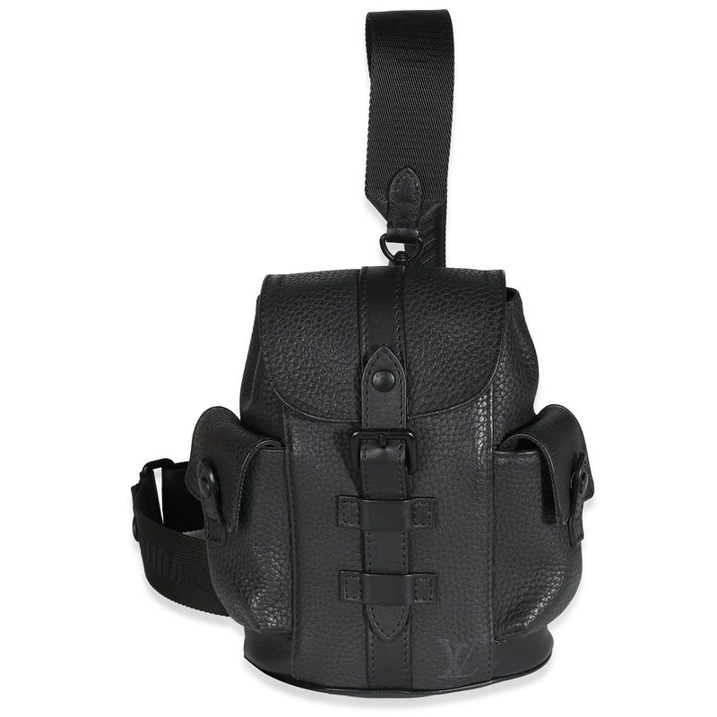 Louis Vuitton Black Taurillon Christopher XS Backpack Handbag