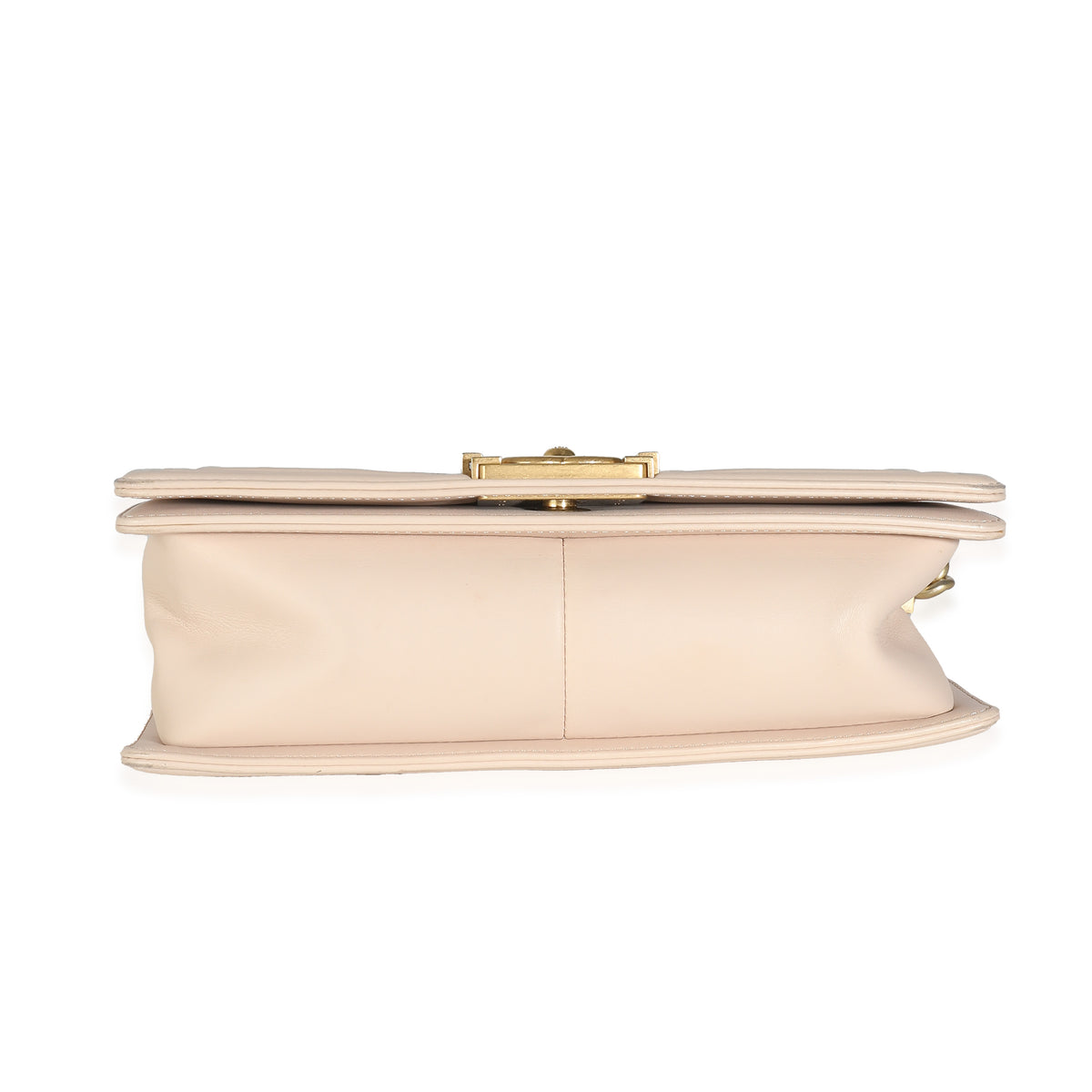 Chanel Beige Caviar Suede Calfskin Chevron Medium Boy Handbag Handbag box