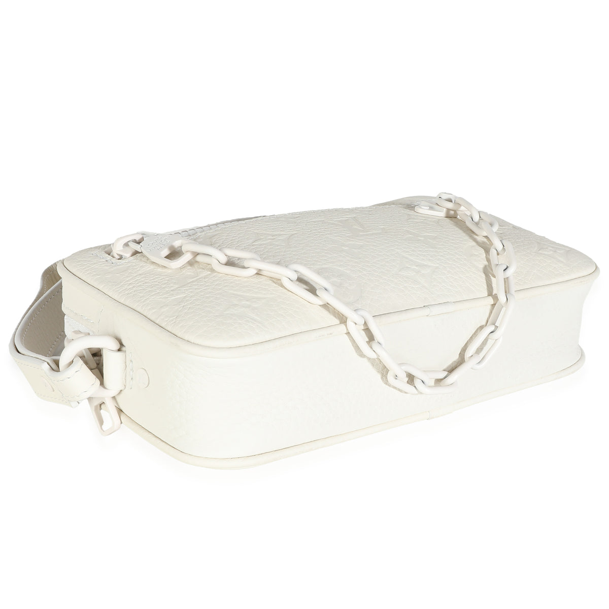 Louis Vuitton White Monogram Taurillon Pochette Volga Handbag