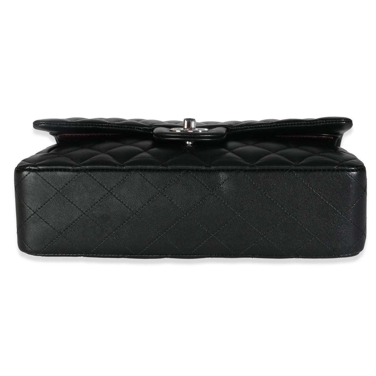 Chanel Black Quilted Lambskin Medium Classic Double Flap Bag Handbag box