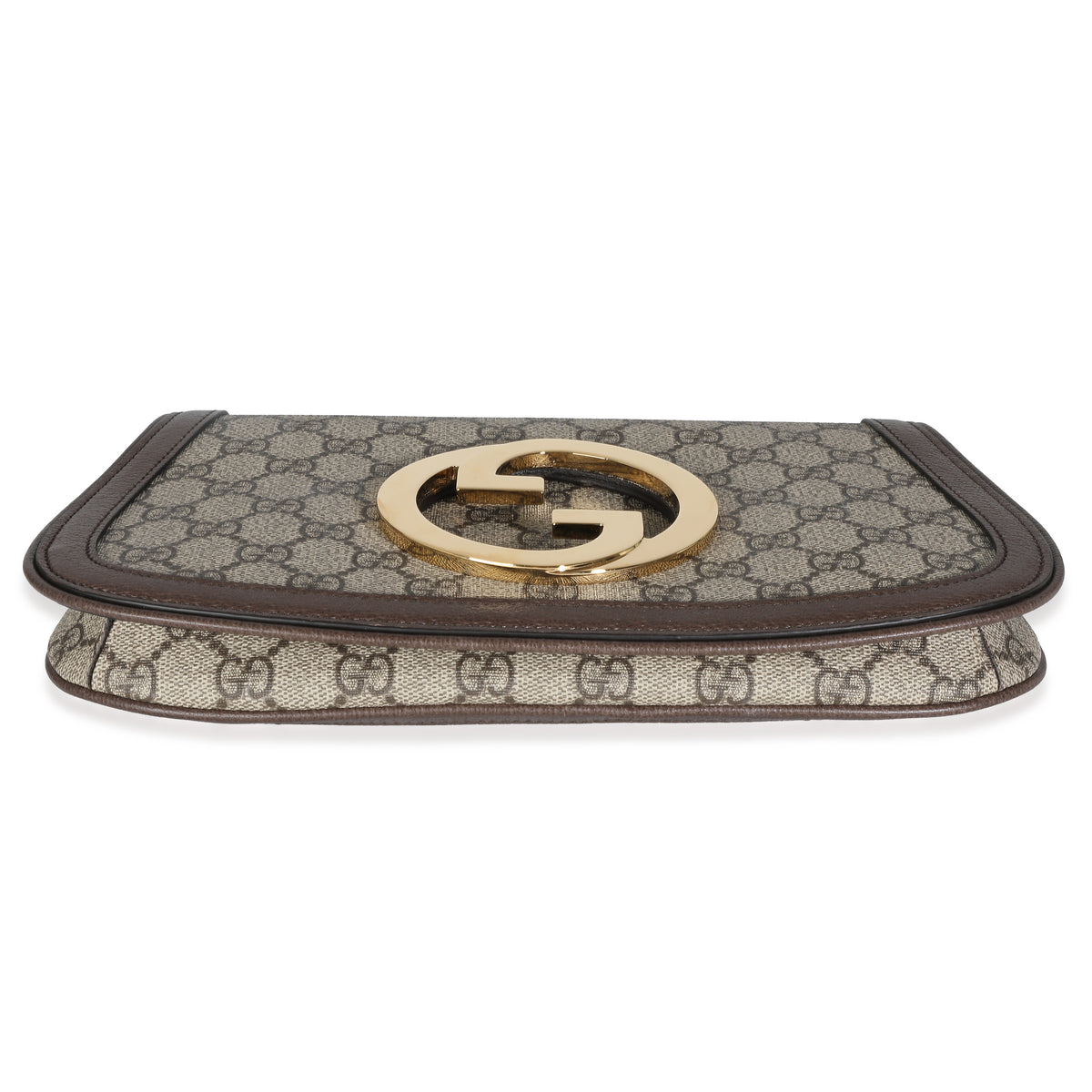 Gucci Beige GG Supreme Canvas Blondie Shoulder Bag Handbag stamp