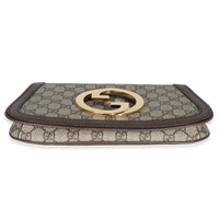 Gucci Beige GG Supreme Canvas Blondie Shoulder Bag Handbag stamp