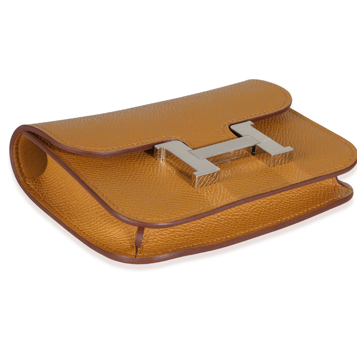 Hermès Sesame Epsom Constance Slim Wallet PHW Wallet clasp
