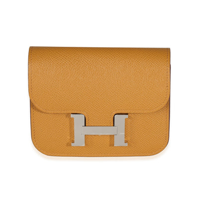 Hermès Sesame Epsom Constance Slim Wallet PHW Wallet fv