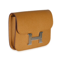 Hermès Sesame Epsom Constance Slim Wallet PHW Wallet pv