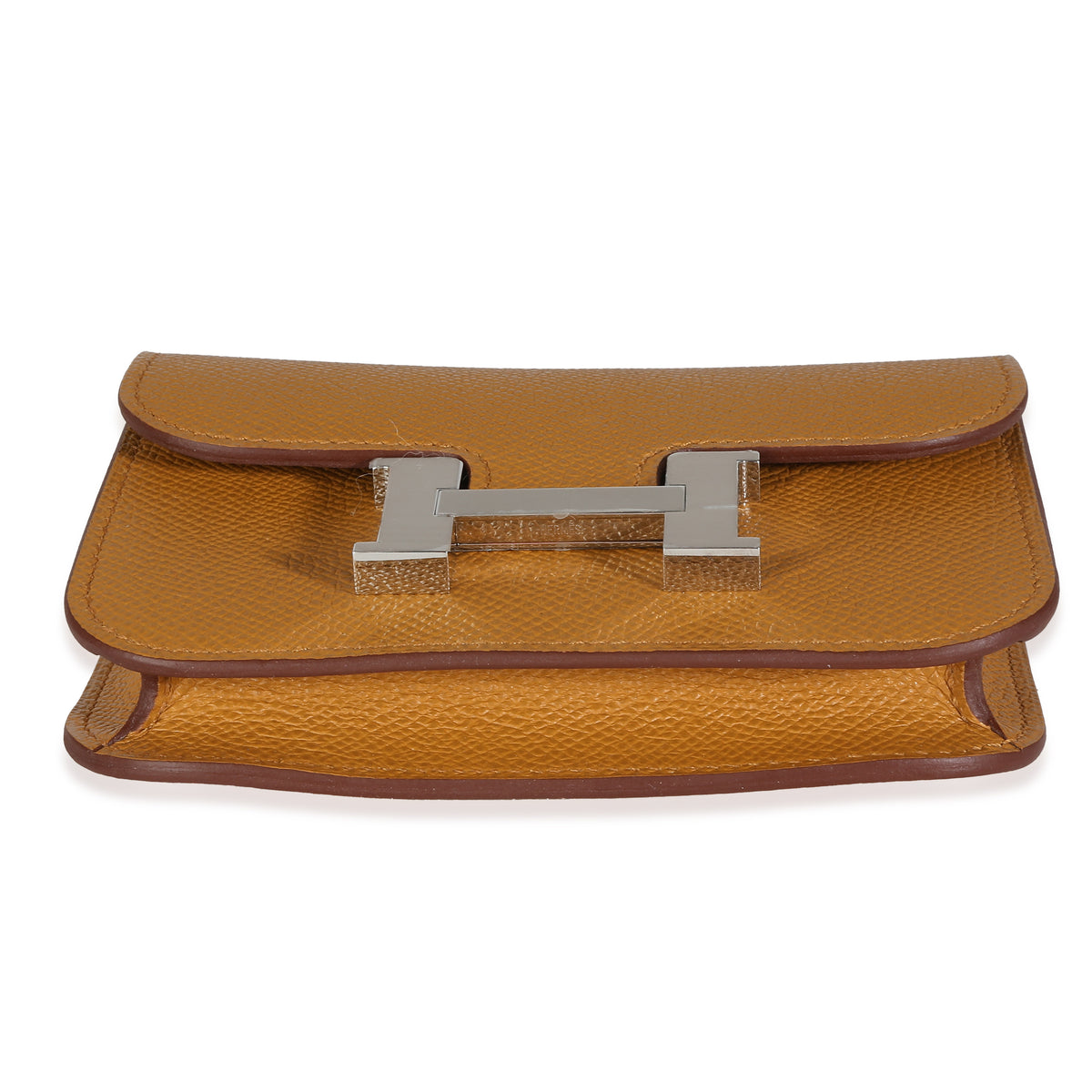 Hermès Sesame Epsom Constance Slim Wallet PHW Wallet stamp