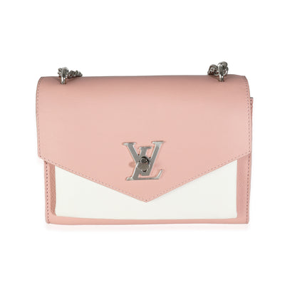 Louis Vuitton Pink Cream Tricolour Soft Calfskin MyLockme BB Handbag fv