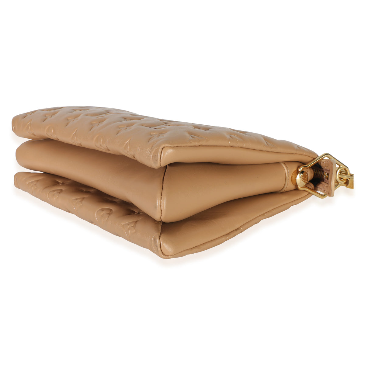 Louis Vuitton Camel Monogram Embossed Lambskin Coussin PM Handbag 6