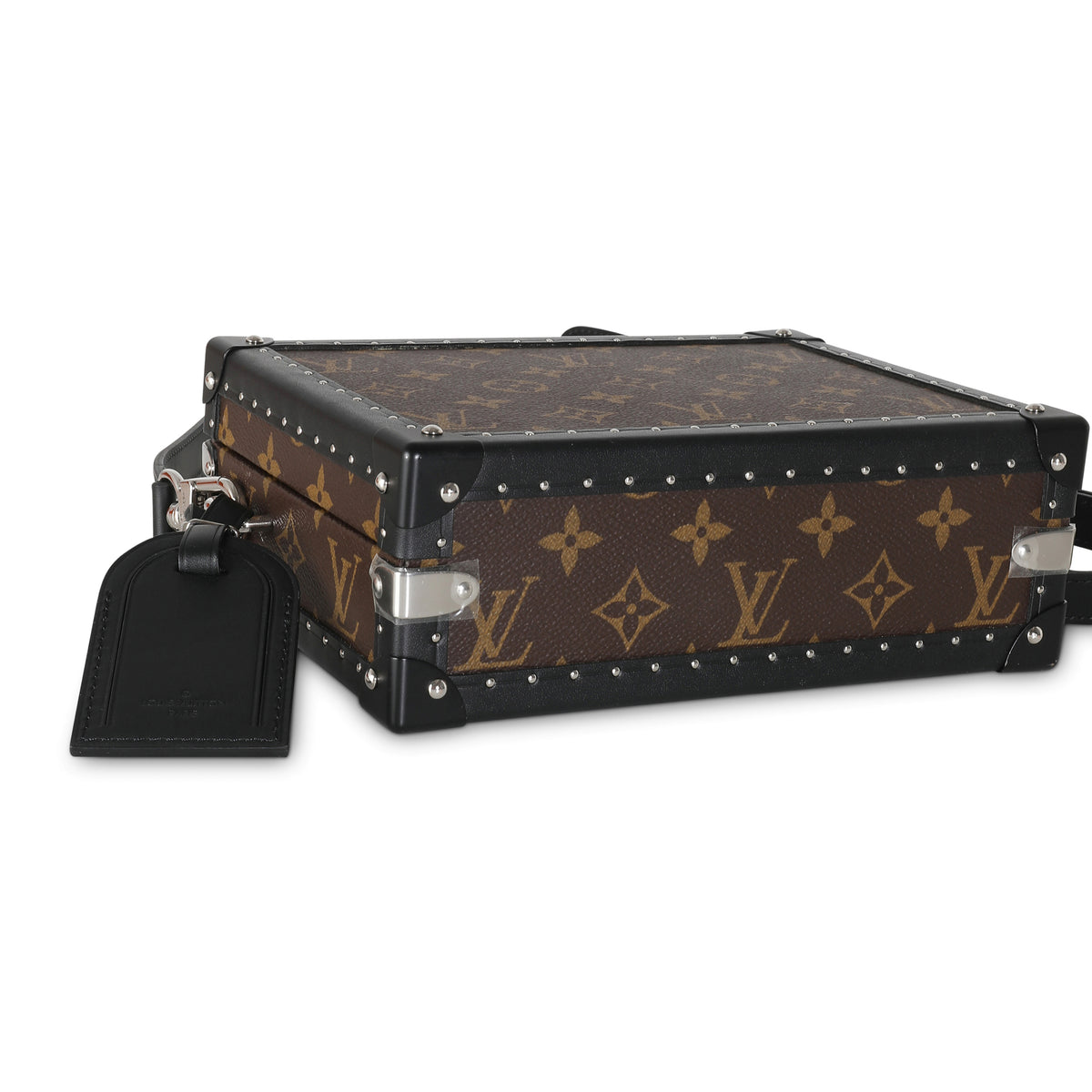 Louis Vuitton Monogram Macassar Canvas Clutch Box Handbag av