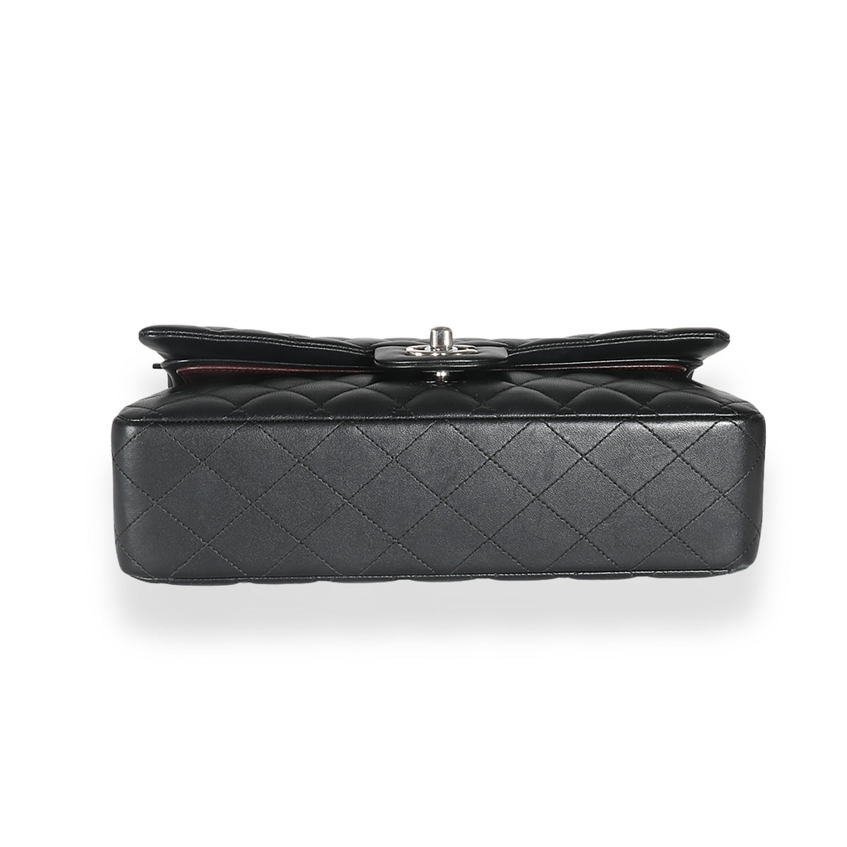 Chanel Black Quilted Lambskin Medium Classic Double Flap Bag Handbag ad1