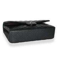 Chanel Black Quilted Lambskin Medium Classic Double Flap Bag Handbag clasp
