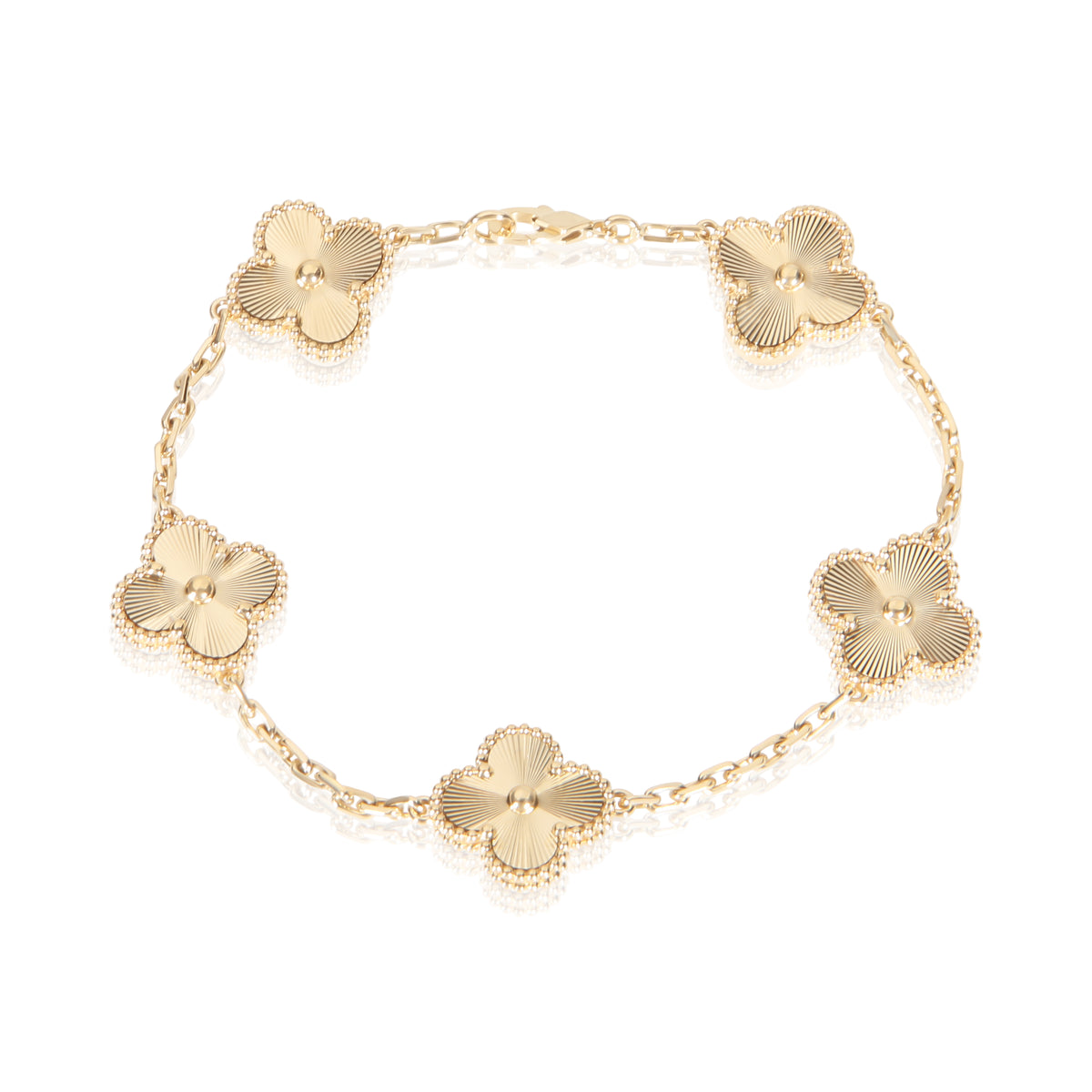 Van Cleef & Arpels Yellow Gold Vintage Alhambra Bracelet fv