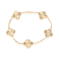 Van Cleef & Arpels Yellow Gold Vintage Alhambra Bracelet fv
