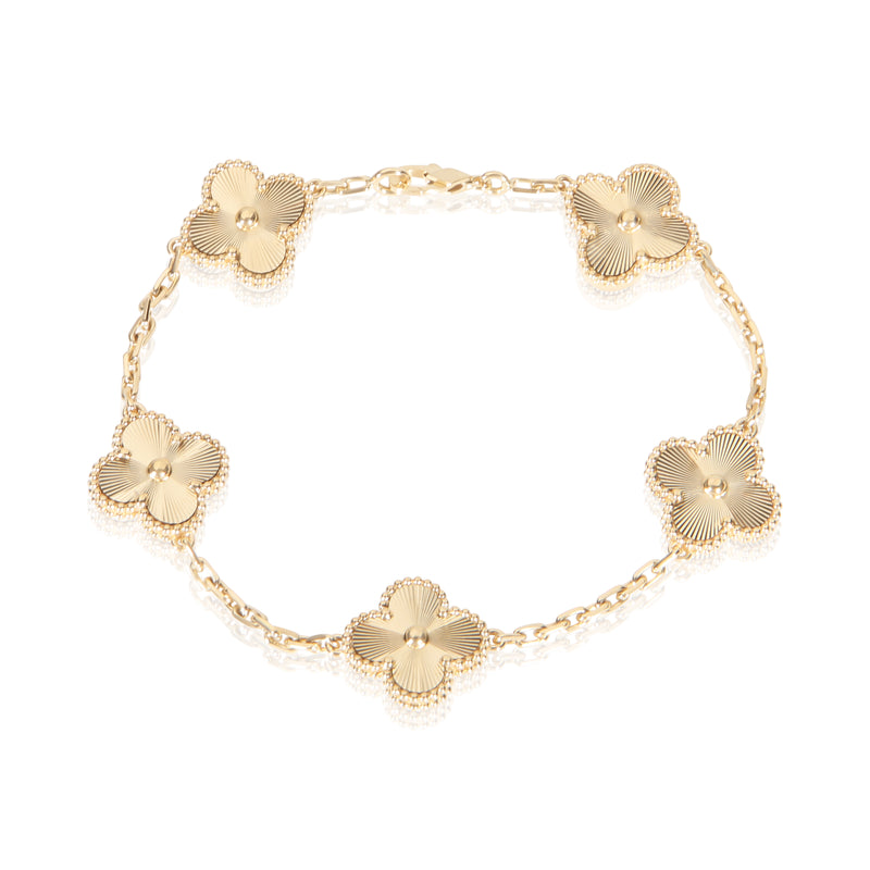 Van Cleef & Arpels Yellow Gold Vintage Alhambra Bracelet fv