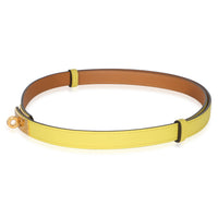 Hermès Jaune Citron Epsom Kelly 18 Belt GHW 2