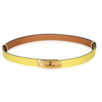 Hermès Jaune Citron Epsom Kelly 18 Belt GHW id