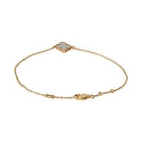 Van Cleef & Arpels Yellow Gold Mother Of Pearl Sweet Alhambra Bracelet 4