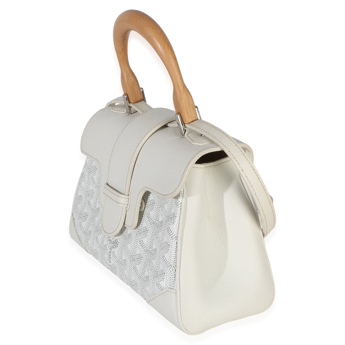 Goyard White ine Canvas Saigon Souple Mini Handbag 2