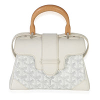 Goyard White ine Canvas Saigon Souple Mini Handbag fv