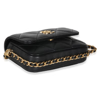 Chanel Black Quilted Lambskin CC Mini Clutch With Chain Handbag 7