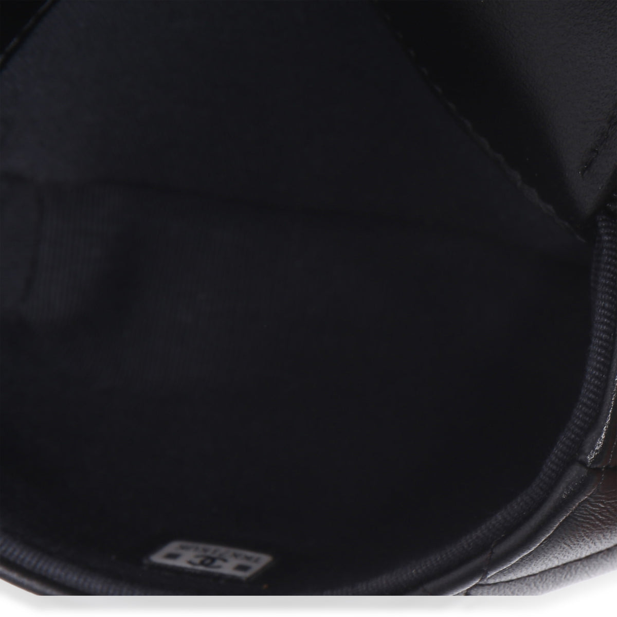 Chanel Black Quilted Lambskin CC Mini Clutch With Chain Handbag 8