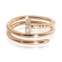 Cartier Rose Gold Diamond Double Small Model Juste Un Clou Ring 6