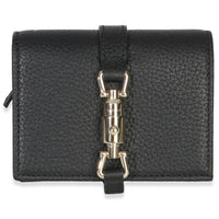 Gucci Black Piuma Calfskin Jackie 1961 Mini Wallet Wallet fv
