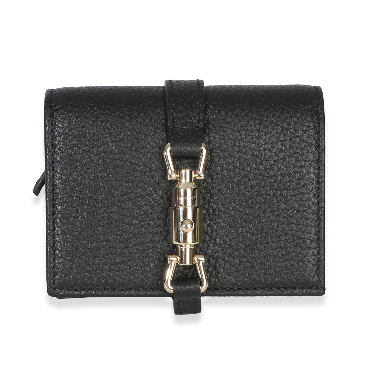 Gucci Black Piuma Calfskin Jackie 1961 Mini Wallet Wallet id