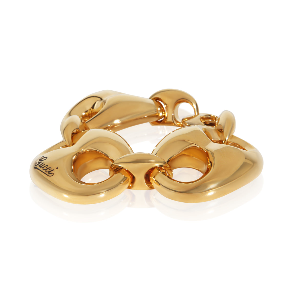 Gucci Gold Plated Mariners Link Bracelet 2