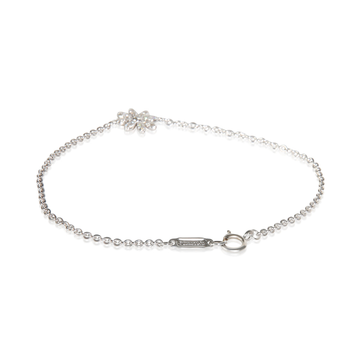 Tiffany & Co. White Gold Diamond Daisy Bracelet 3