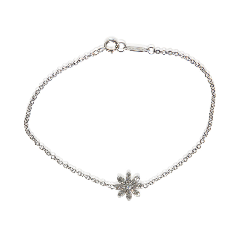 Tiffany & Co. White Gold Diamond Daisy Bracelet fv