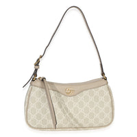 Gucci Beige Cream GG Supreme Canvas Small Ophidia Shoulder Bag Handbag id