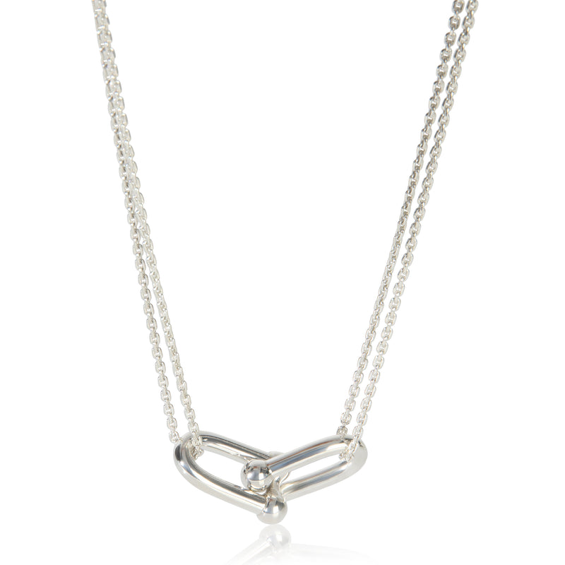 Tiffany & Co. Sterling Silver HardWear Large Double Link Pendant fv