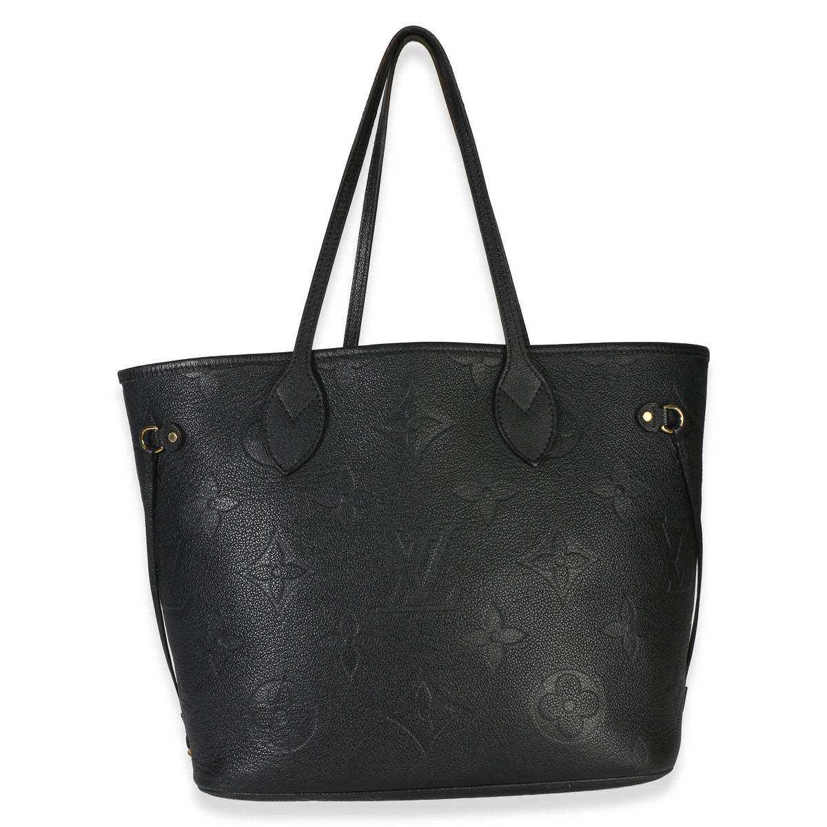 Louis Vuitton Black Giant Monogram Empreinte Neverfull MM Handbag 4