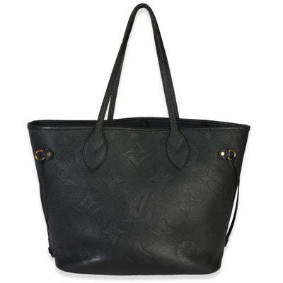 Louis Vuitton Black Giant Monogram Empreinte Neverfull MM Handbag id