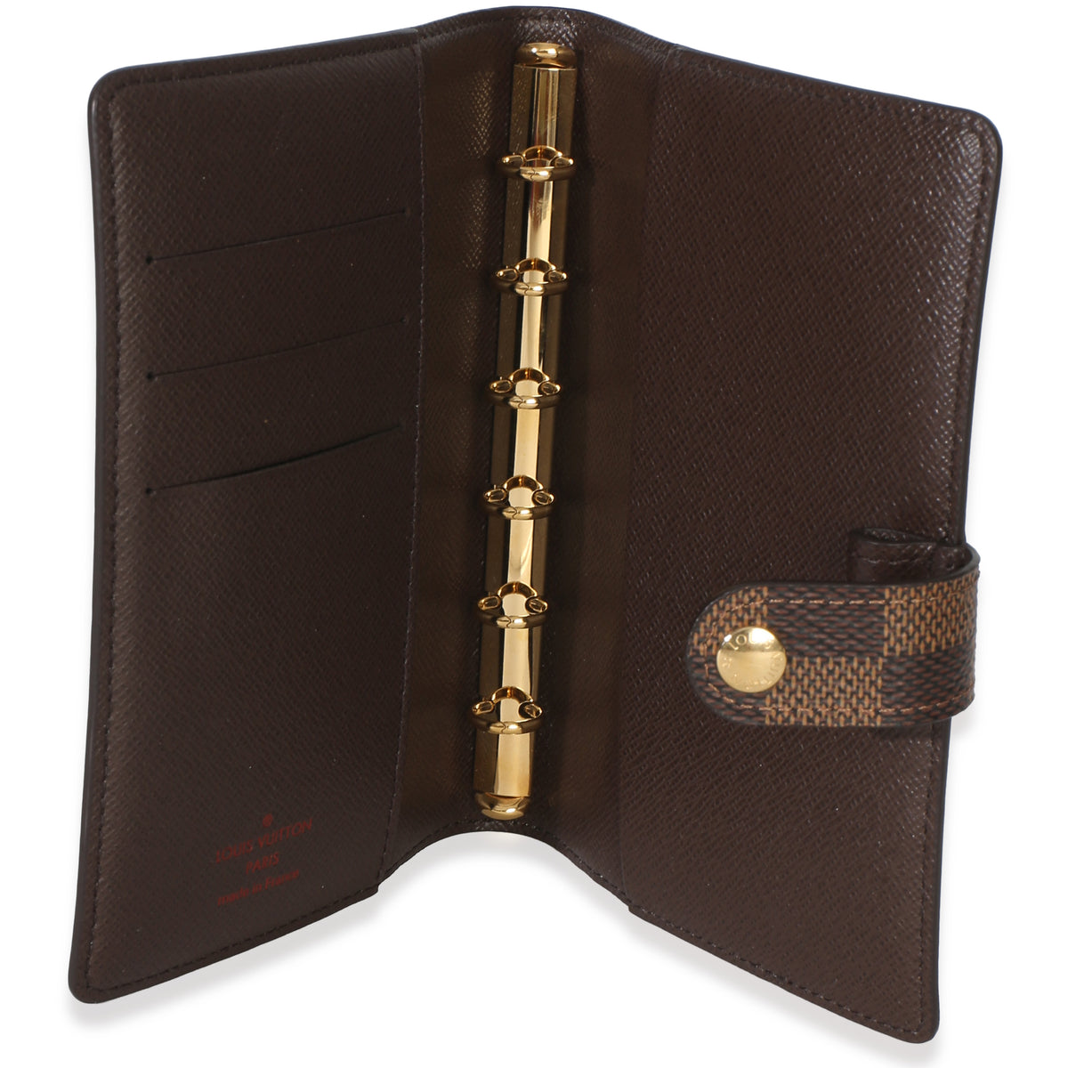 Louis Vuitton Damier Ebene Canvas Small Ring Agenda Cover 7