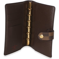 Louis Vuitton Damier Ebene Canvas Small Ring Agenda Cover 7