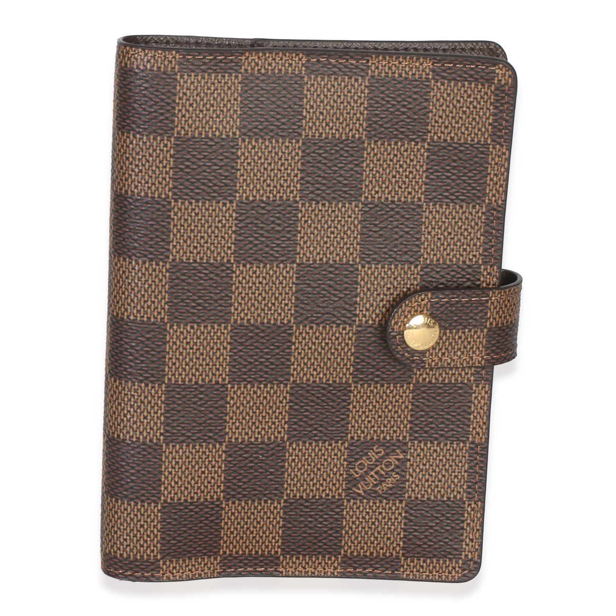 Louis Vuitton Damier Ebene Canvas Small Ring Agenda Cover fv