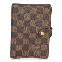 Louis Vuitton Damier Ebene Canvas Small Ring Agenda Cover fv