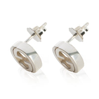 Gucci Sterling Silver Interlocking G Earrings 2